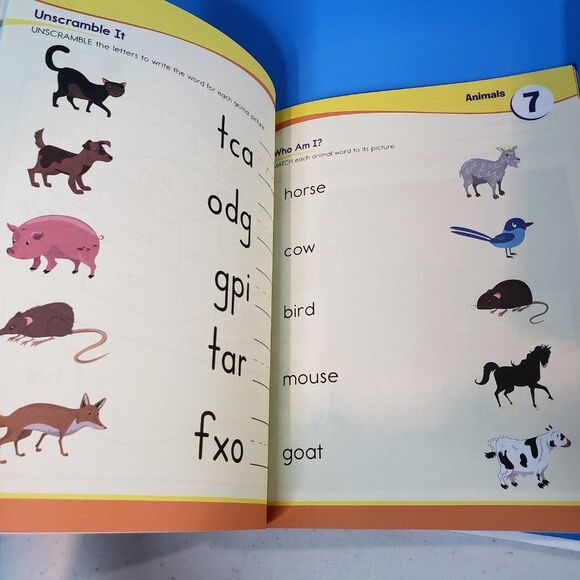 Sylvan Kindergaten Preschool Workbooks Word Game Reading Readiness PB Homeschool - Picture 5 of 13